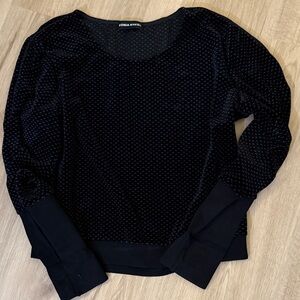 Sonia Rykiel Black Textured Long Sleeve Sweater